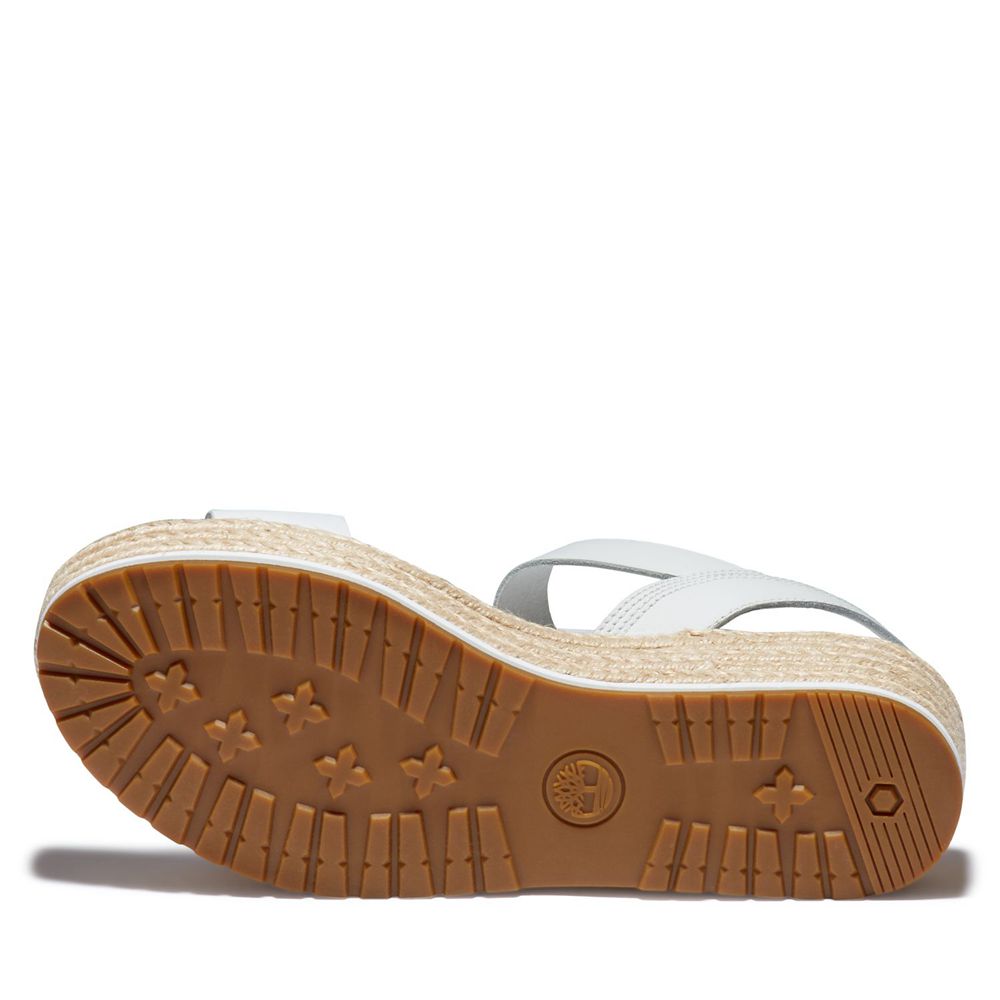 Sandálias Feminino - Timberland Santorini Sun Ankle Strap - EIDOZ3570 - Branco